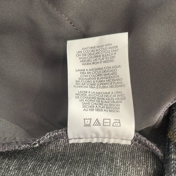 CAbi Step Out Skirt Plaid Blue Gray Gold Women's Pencil Size 8 - Picture 7 of 7